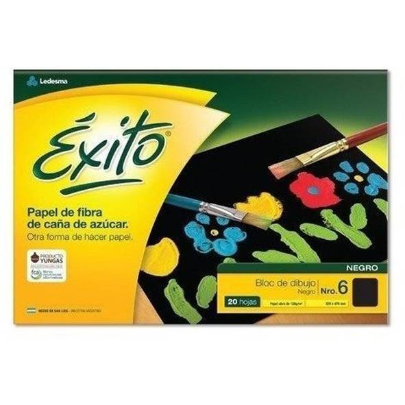 BLOCK DIBUJO N6 EXITO NEGRO 20HJ