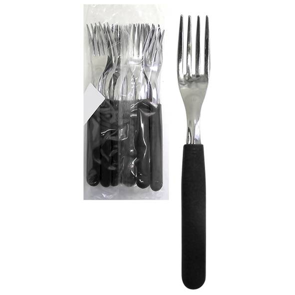 TENEDOR X12 CAROL   NEGRO BOLSA