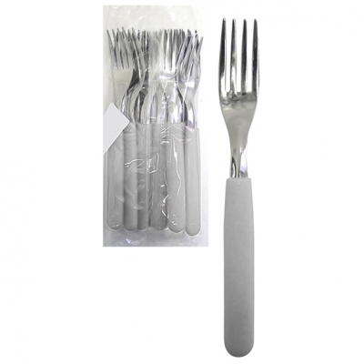 TENEDOR X12 CAROL   BLANCO BOLSA