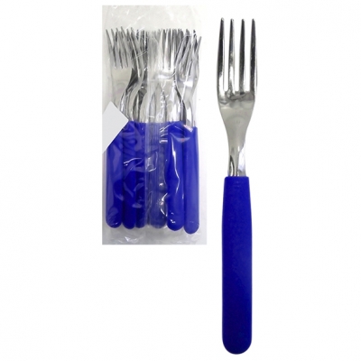 TENEDOR X12 CAROL   AZUL BOLSA