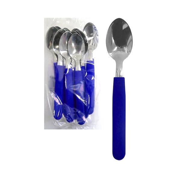 CUCHARA POSTRE  X12 CAROL AZUL BOLSA