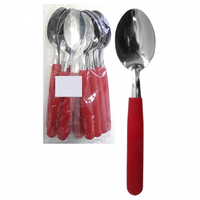 CUCHARA X12 CAROL   ROJO BOLSA